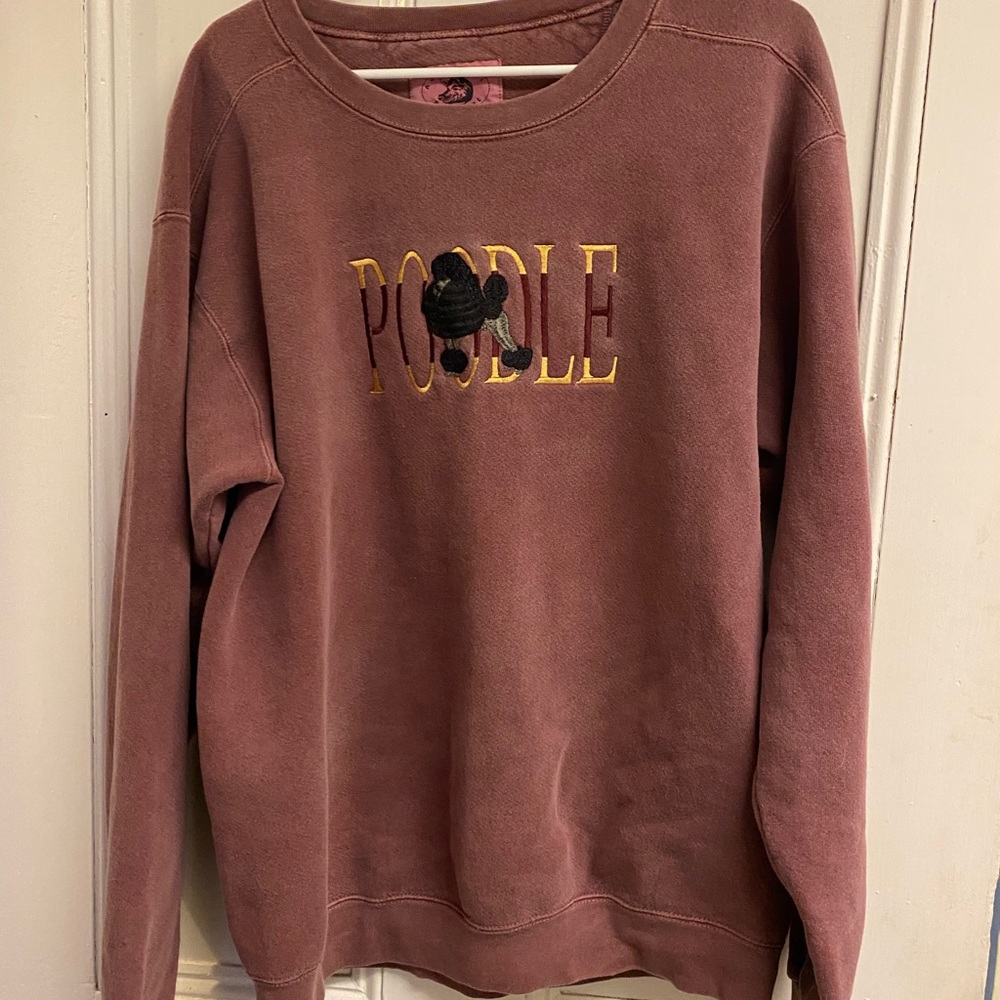 Vintage “poodle” embroidered sweatshirt